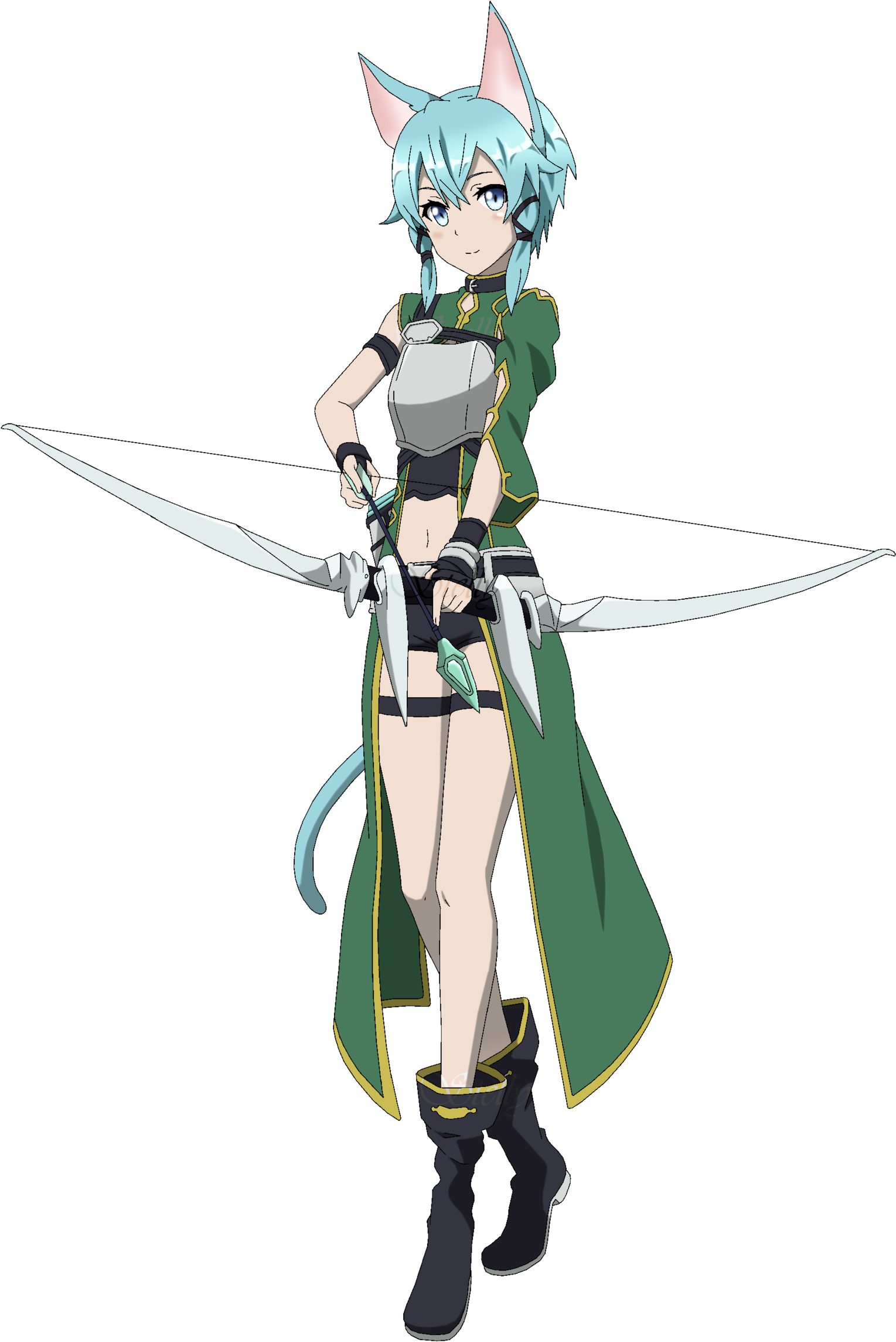 Sword Art Online Fatal Bullet Png Image - Sword Art Online Sinon (1600x2315), Png Download