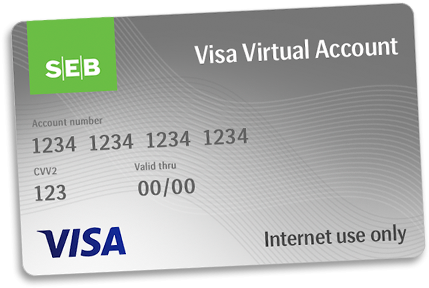 Virtual Card - Visa (440x340), Png Download