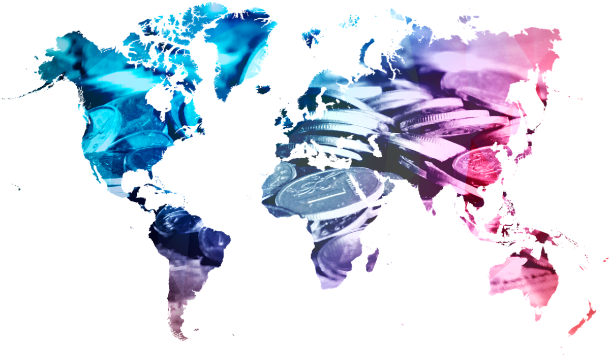 Air Cargo Faces Drift From Global To Regional Trade - Mapa Continentes E Oceanos (1200x706), Png Download