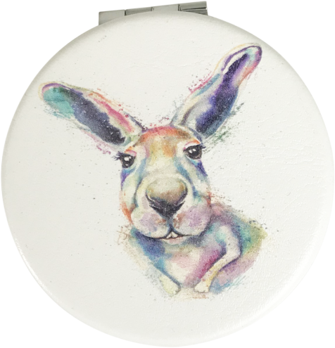 Kangaroo Bright Compact Mirror - Compact (500x500), Png Download