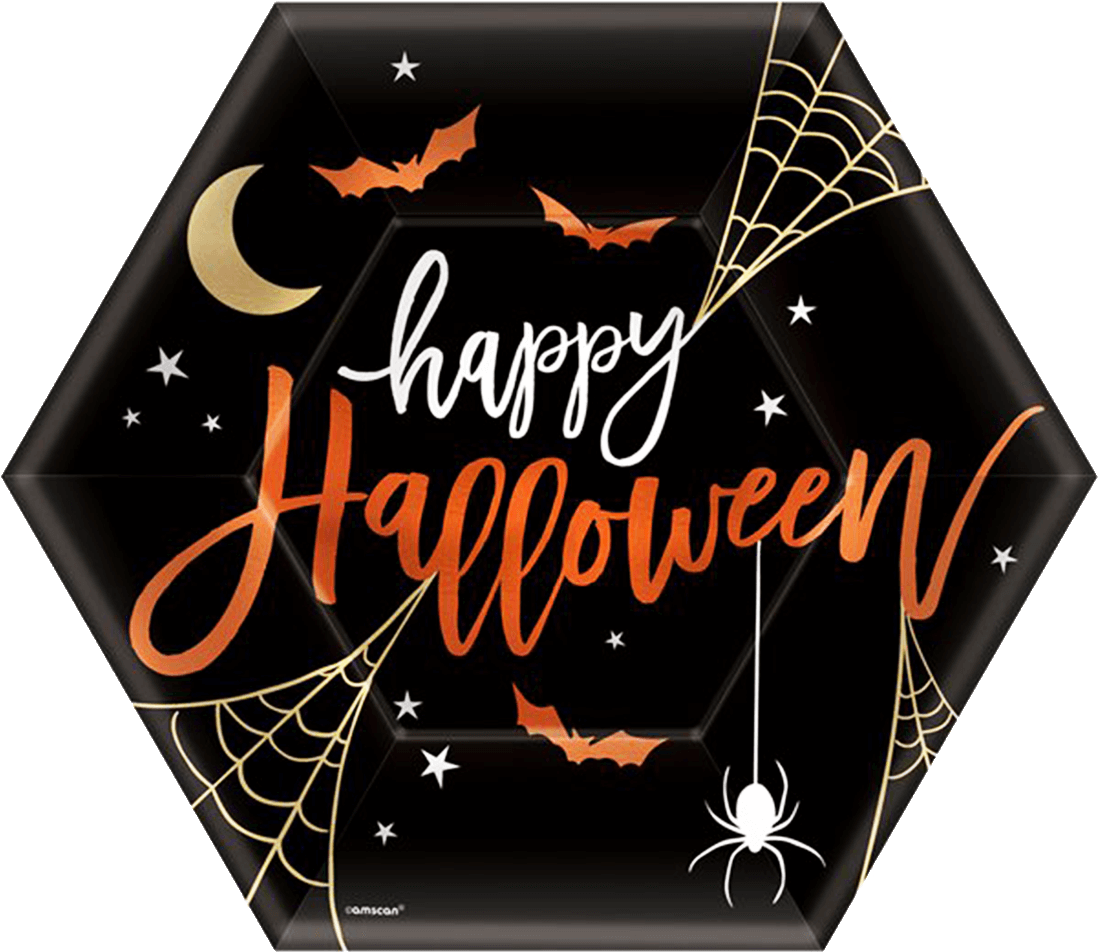 Happy Halloween Plate - Halloween (1400x1400), Png Download