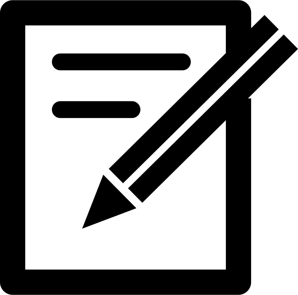 Paper And Pen Tools Comments - Paper Pen Icon Png (980x970), Png Download