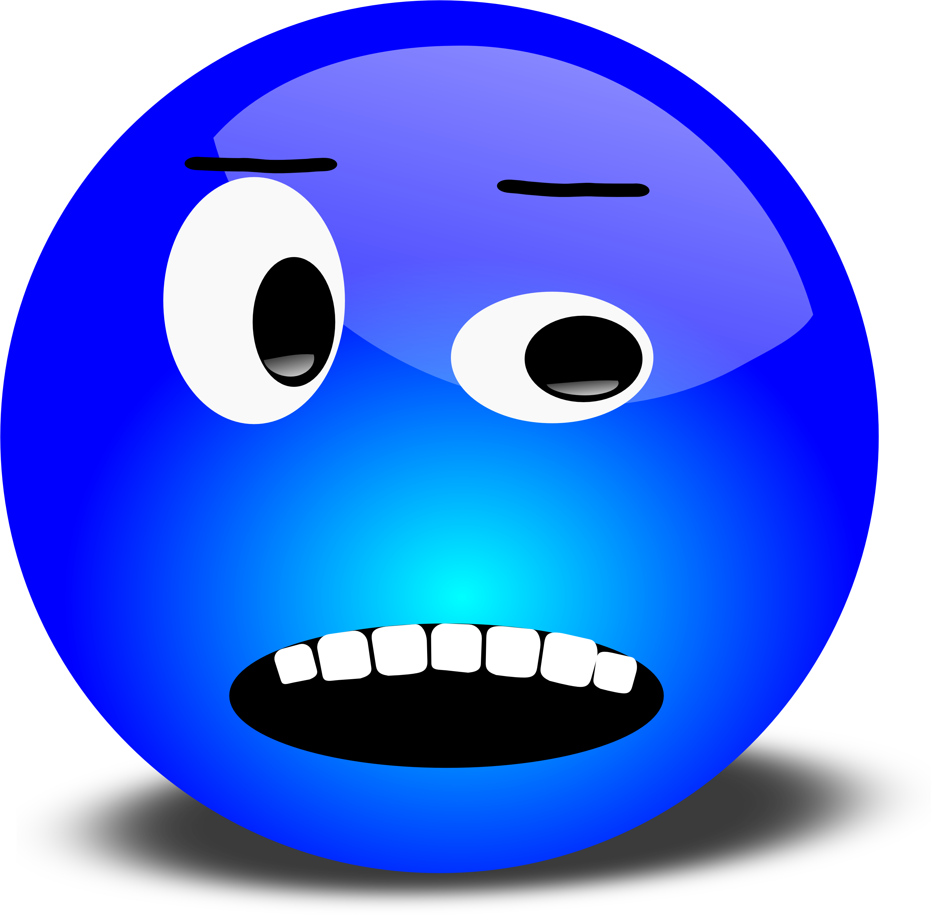 Green - Smiley - Face - Png - Shocked Face Clip Art (3200x3134), Png Download