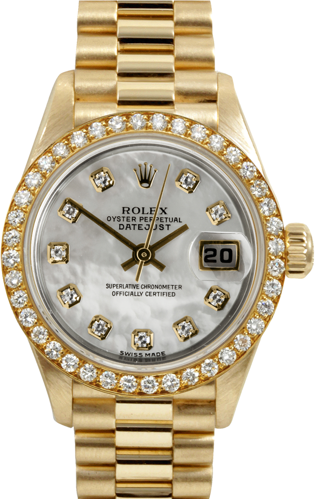Gold Rolex Png (1000x1000), Png Download