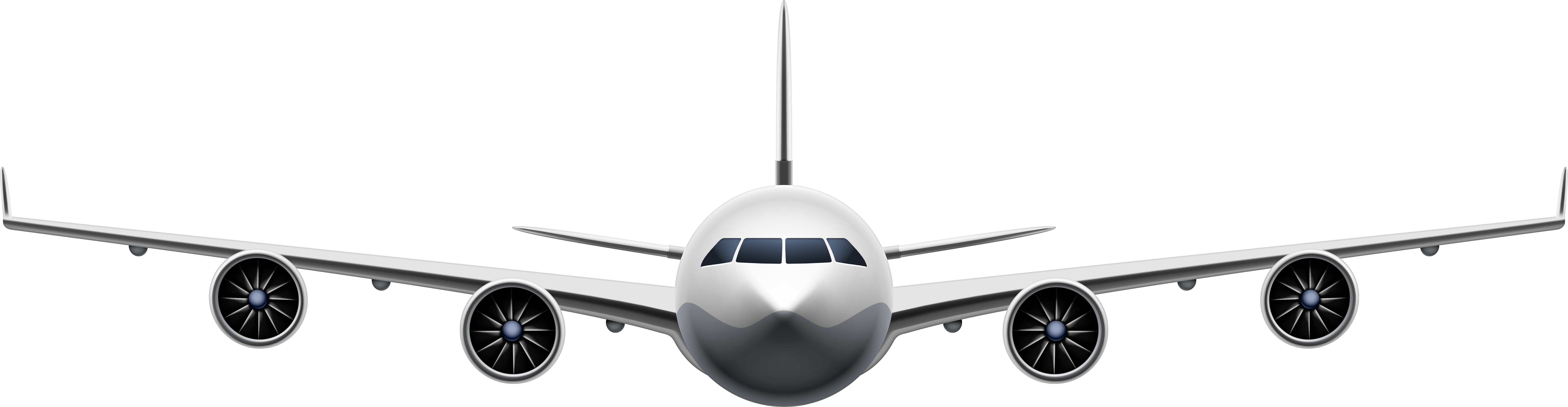 Plane Png Clip Art - Clip Art (8000x2131), Png Download