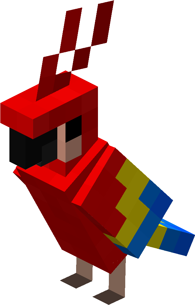 Parrot - Minecraft Parrot Png (642x1080), Png Download