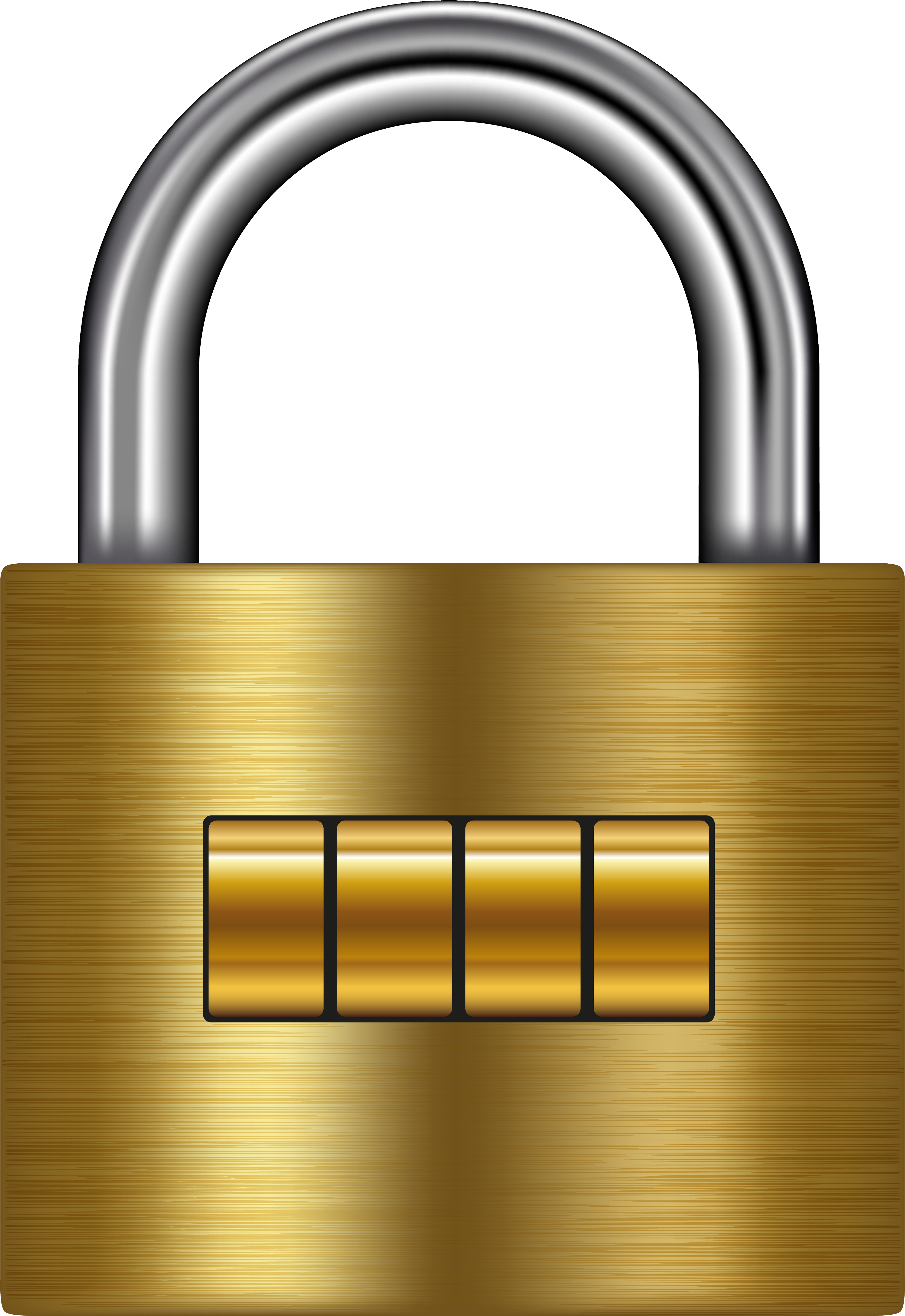 Lock Gold Png Clip Art - Lock (4126x6000), Png Download