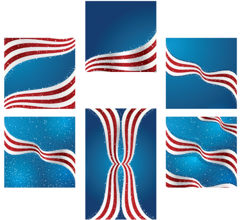 America Flag Vector - American Flag Vector (494x494), Png Download