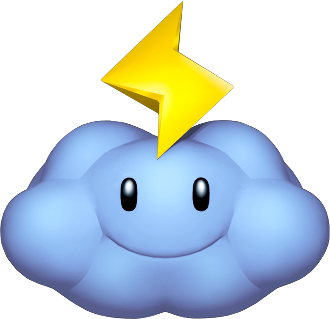 Clipart Cloud Mario Bros - Mario Kart Wii Items (681x657), Png Download