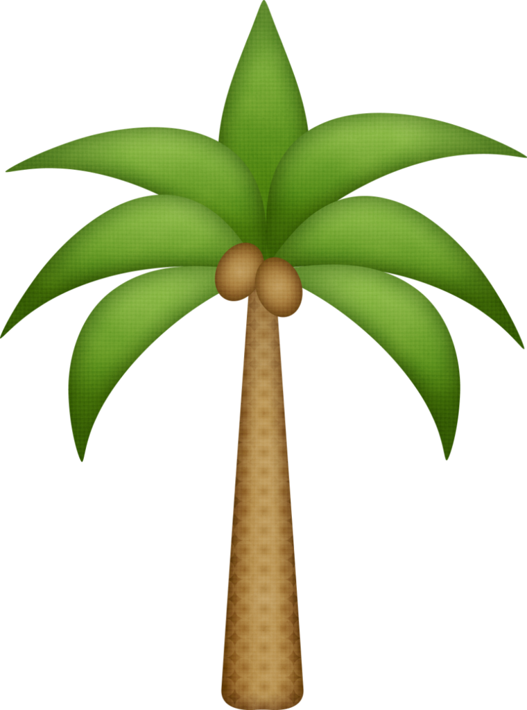 Luau Clipart Green Palm Leaf Frames Illustrations Hd - Coqueiro Para Imprimir (760x1024), Png Download