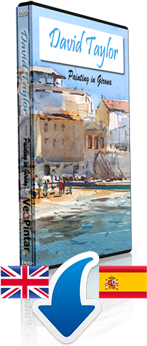 Painting Watercolor In Girona - David Taylor (500x500), Png Download