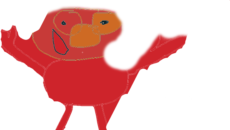 Bad Drawing Of Elmo By Terrible - Parrot (1006x453), Png Download