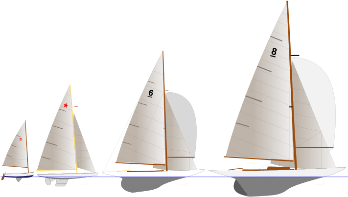 The 1932 Olympic Classes - Olympic Sailing Boat Classes (734x425), Png Download