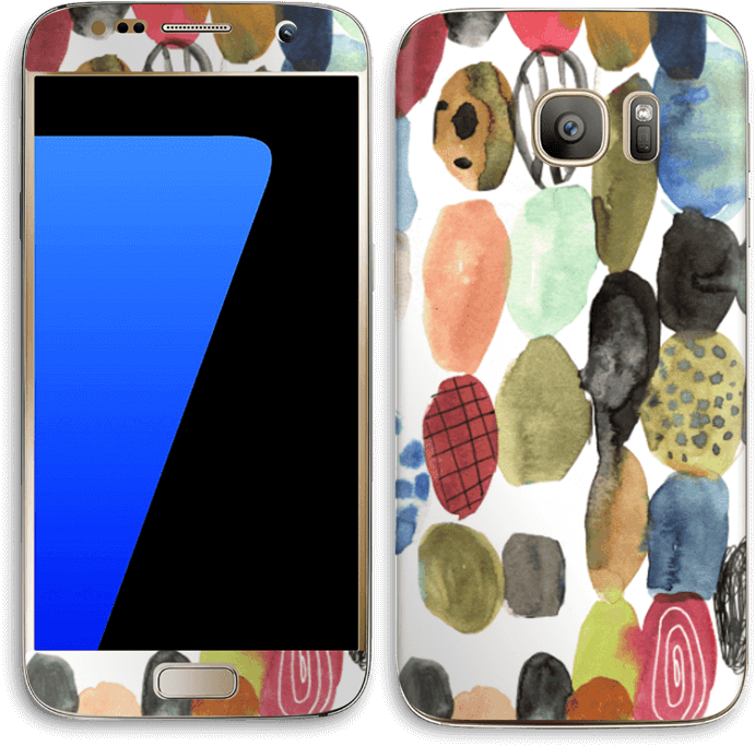 Galaxy S7 Skin - Watercolor Painting (800x795), Png Download