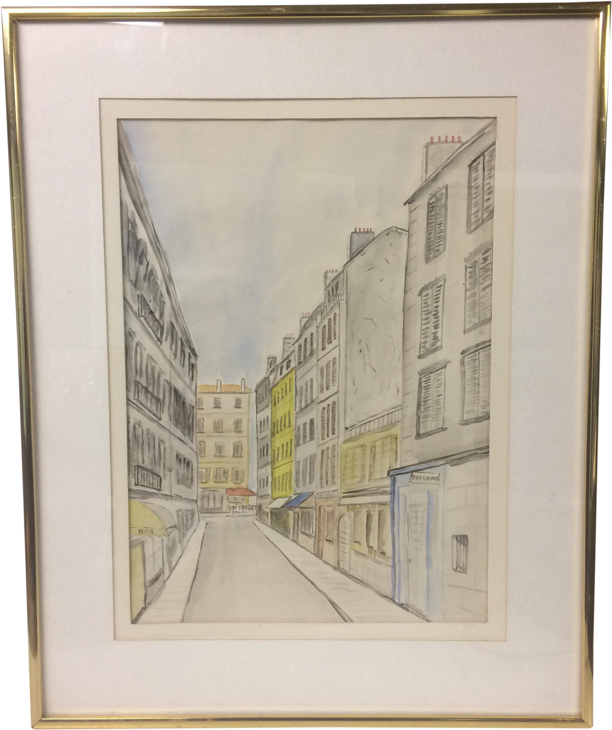 Png Free Download Wilde Town Alley - Drawing (2214x2640), Png Download