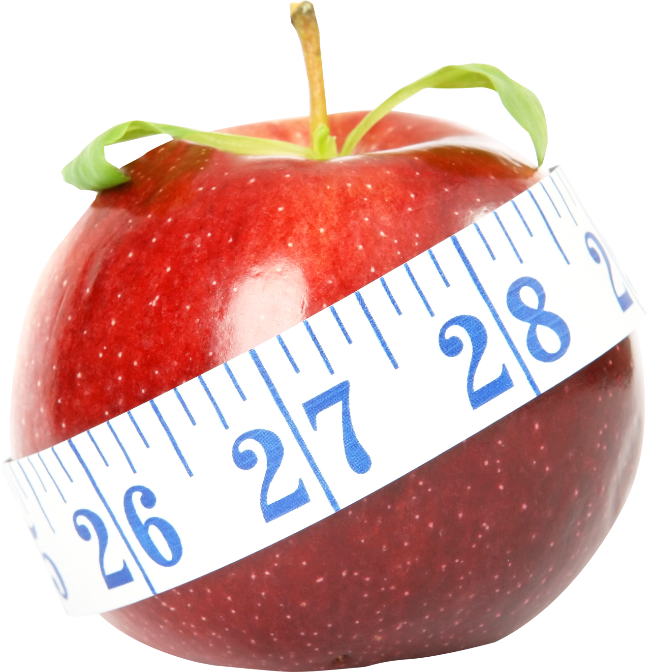 Apple Png Transparent Image - Apple And Measuring Tape Png (1560x1636), Png Download