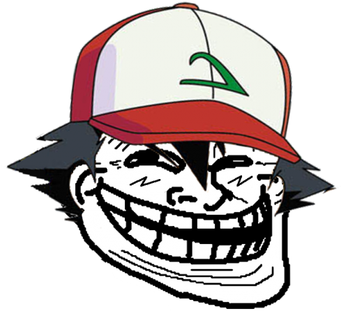 Trollface Clipart - Pokemon Ash Troll Face (640x480), Png Download