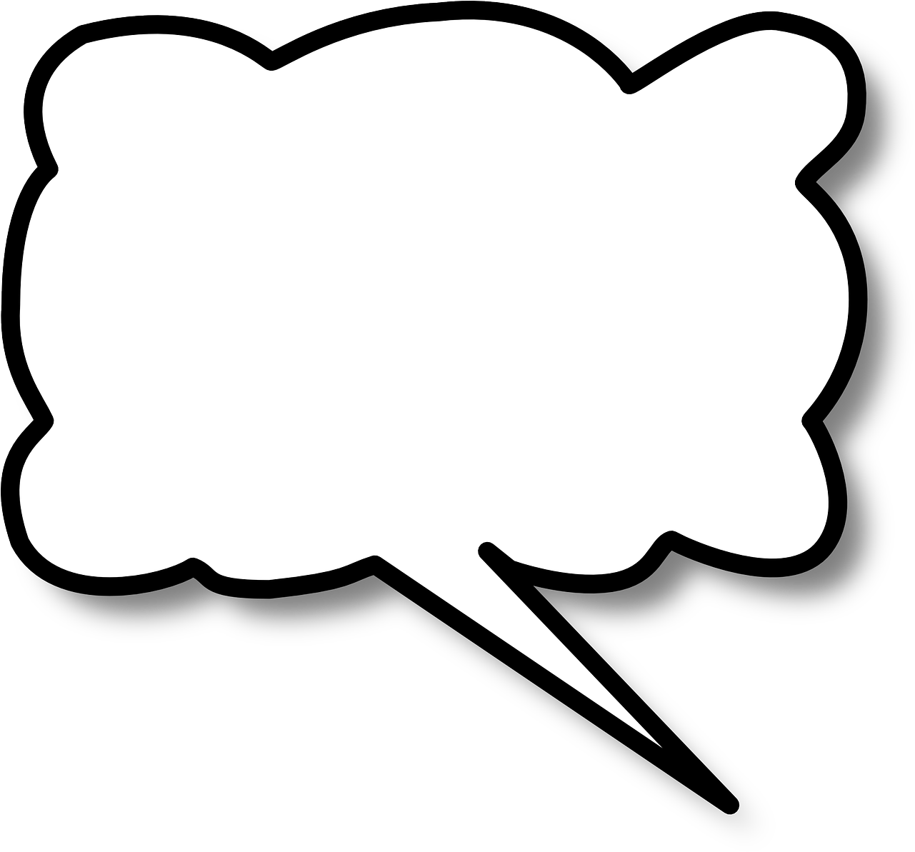 Speech Bubble - Word Bubble Clip Art (958x958), Png Download
