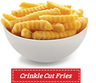 Crinkle Cut - Crinkle Cut French Fries Png (420x336), Png Download