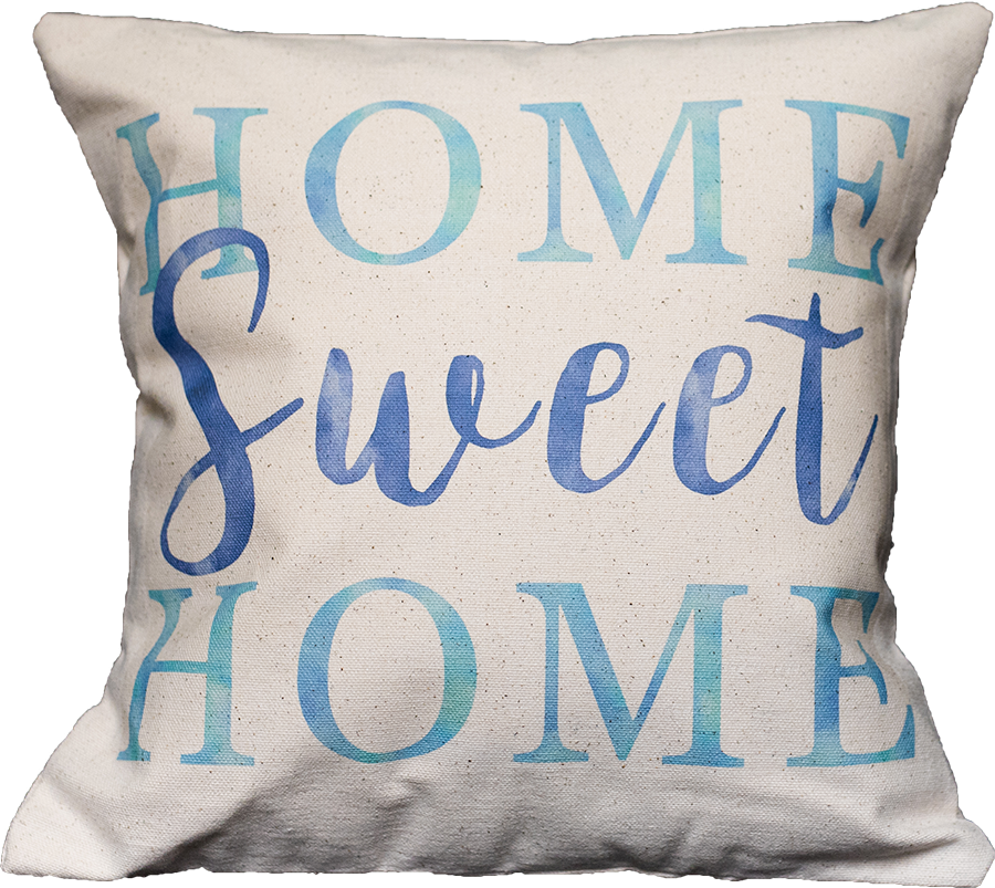 Watercolor Home Sweet Home - Cushion (900x803), Png Download