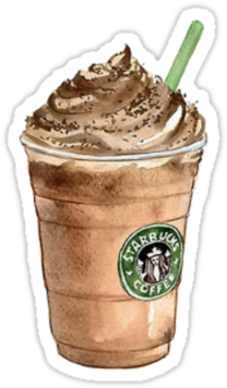 Starbucks Cup By Summeramy - Starbucks Drawing (375x360), Png Download