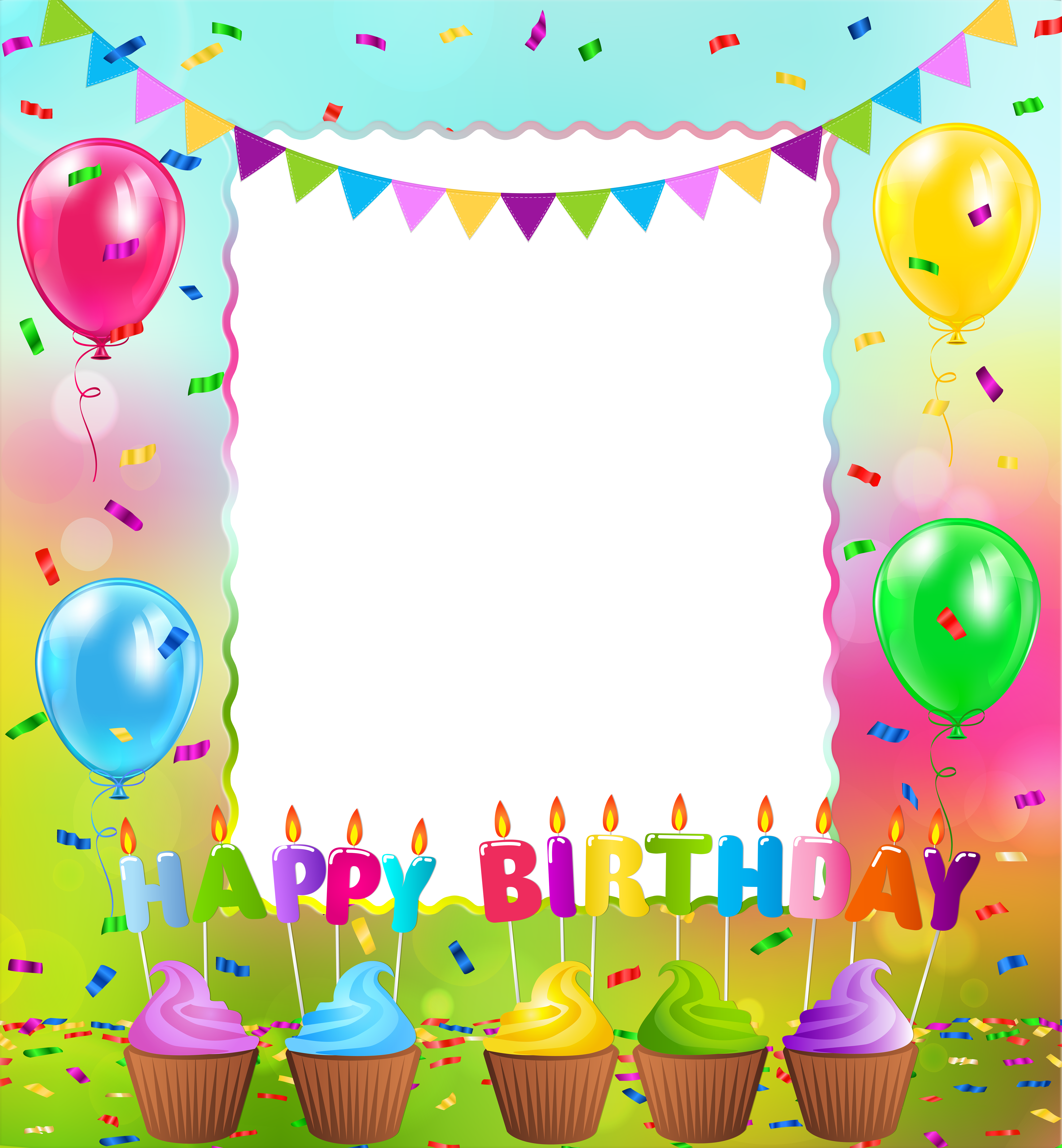 Happy Birthday Png Frame Gallery Yoville High Quality - Happy Birthday Frame Png (555x600), Png Download