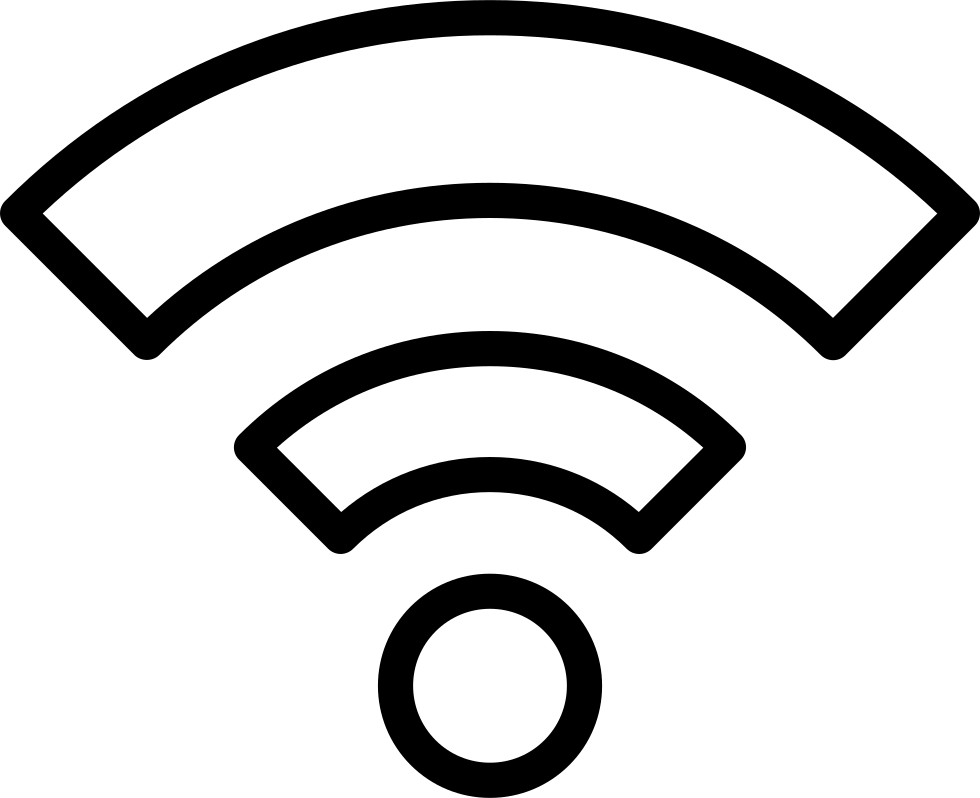 Png File - White Wifi Symbol Png (980x798), Png Download