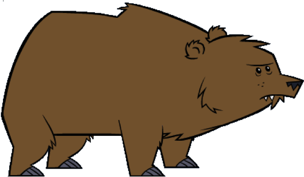 Bear - Bear Cartoon Total Drama (639x374), Png Download