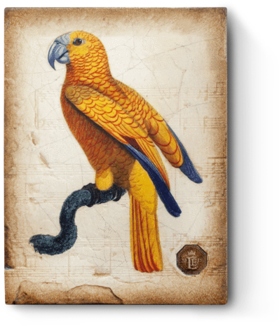 Rle18-02 Parrot - Macaw (480x480), Png Download