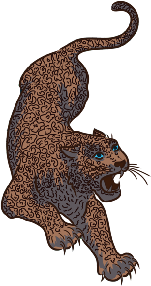 Legs Clipart Jaguar - African Leopard (344x600), Png Download