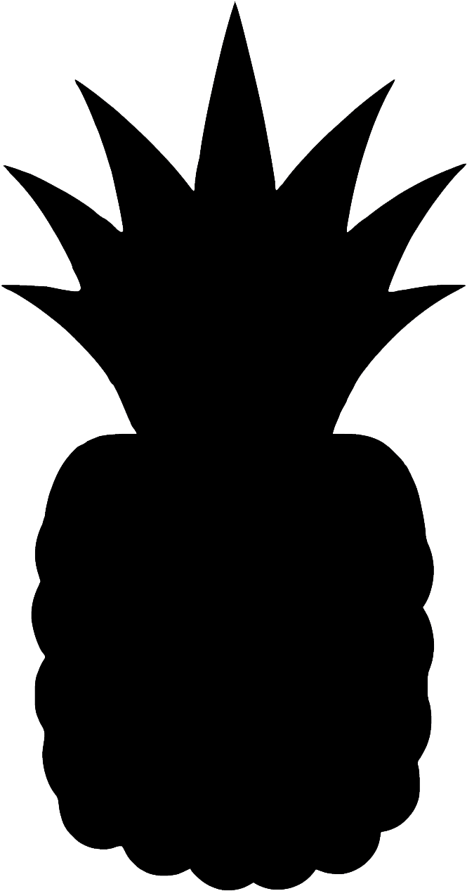 Free Download Transparent Black Pineapple Clipart Pineapple Black And White Transparent Pineapple Clip Art Full Size Png Download Seekpng