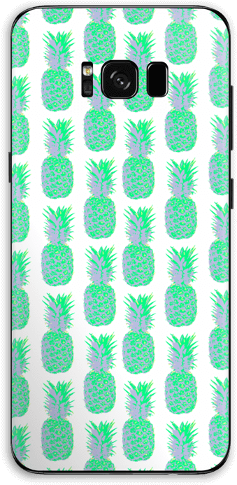 Pineapple Pattern - Pineapple (386x800), Png Download
