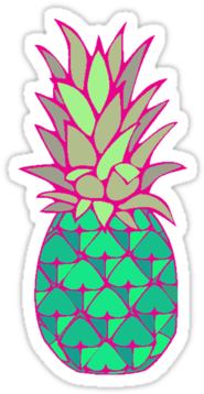Colouful Clipart Pineapple - Colorful Pineapple Clip Art (375x360), Png Download