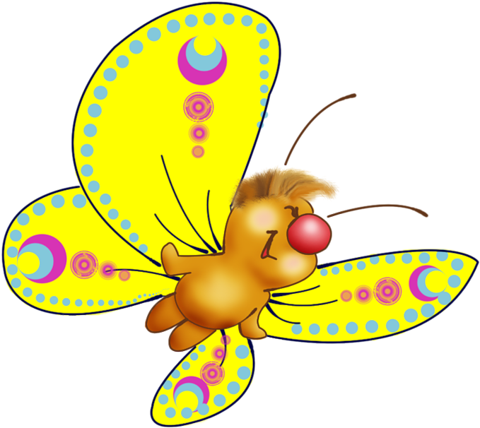 Cute Butterfly Cartoon Clip Art Images On - Butterfly Cartoon Image Transparent Background (600x600), Png Download