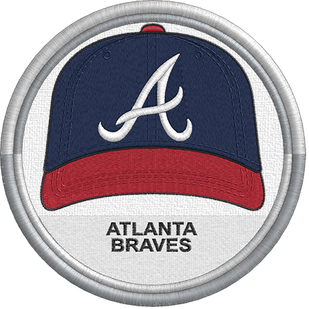 Atlanta Braves Cap - Atlanta Braves Logo Black (450x450), Png Download