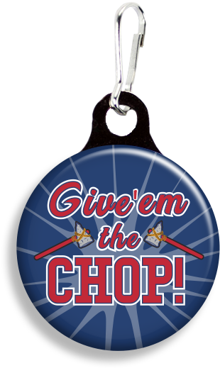Atlanta Braves Chop - Dog (363x551), Png Download
