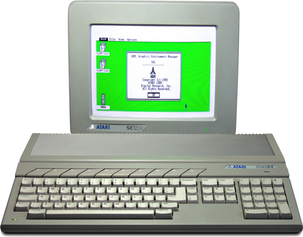 Atari-st - Atari St (600x469), Png Download