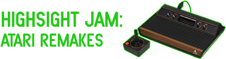 Highsight Game Jam - Atari Game Console 2600a (800x200), Png Download