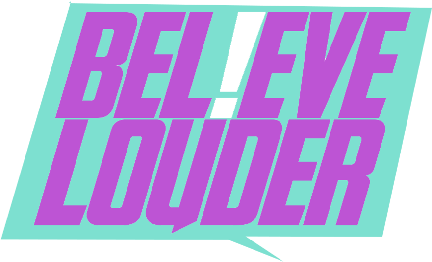 Believelouder Wht Exclamation (1000x783), Png Download