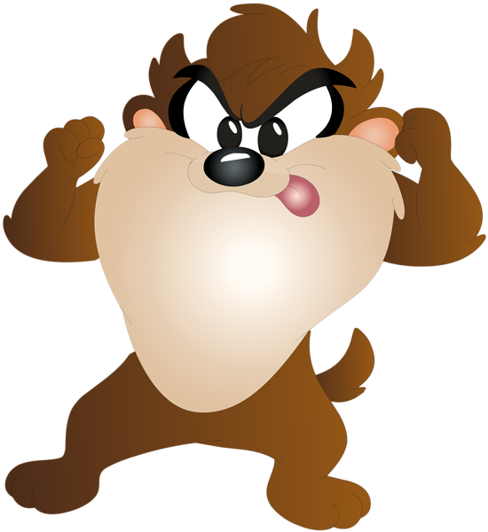 Taz Kid Cartoon Free Png Clip Art Image - Imagenes De Los Lunituns (550x600), Png Download