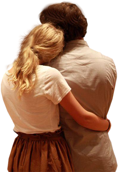 Posté Par Nono Et Coco À - Couple Back Hug Png (484x600), Png Download