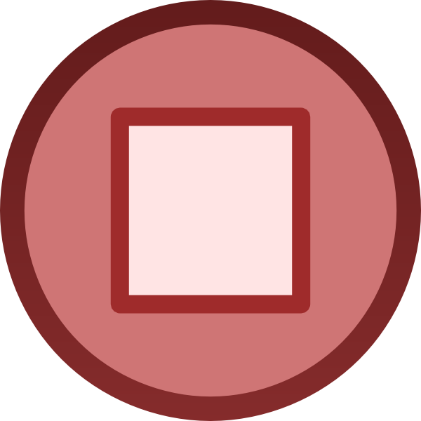 Stop Button Png Red (600x600), Png Download