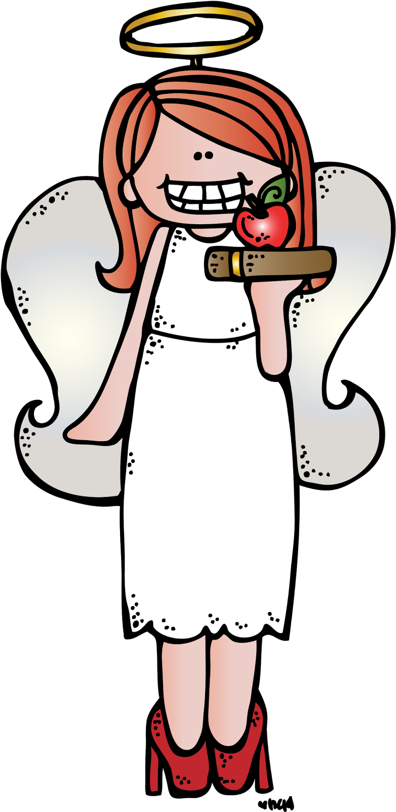 Original - School Teacher Melon Headz Clipart (791x1600), Png Download