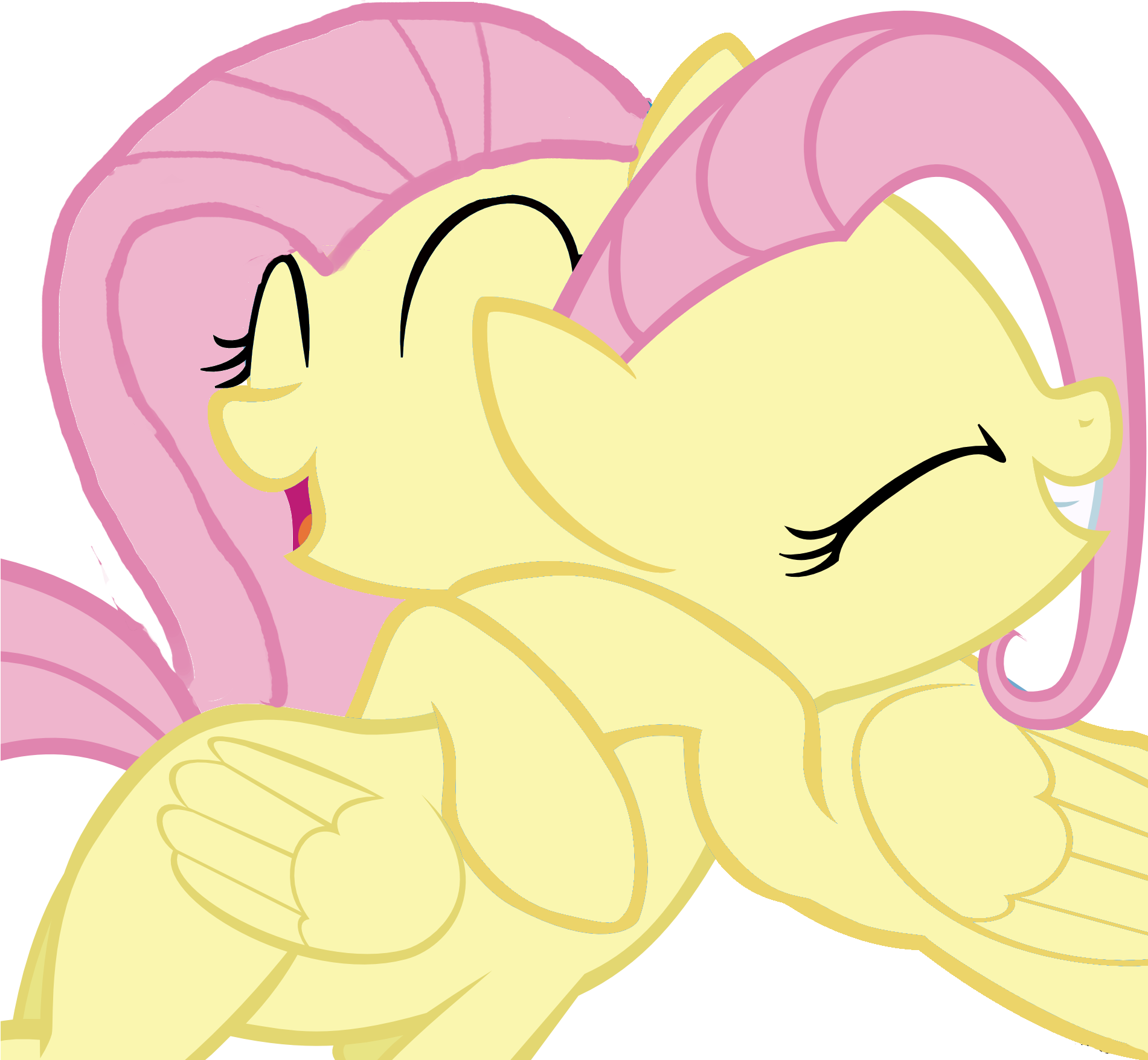 Flutter Moony Hug ) - My Little Pony Meme Hug (1900x1916), Png Download