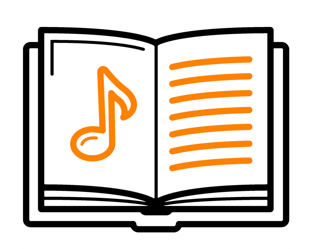 Music Notes Clip Art Png - Music Book Icon (1000x800), Png Download