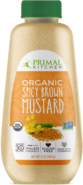 What's Inside Organic Spicy Brown Mustard - Mustard (600x600), Png Download