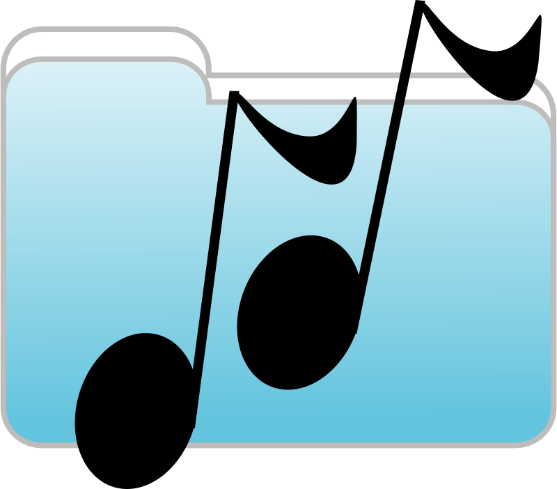 Music Clipart - Music Folder Clipart (600x528), Png Download