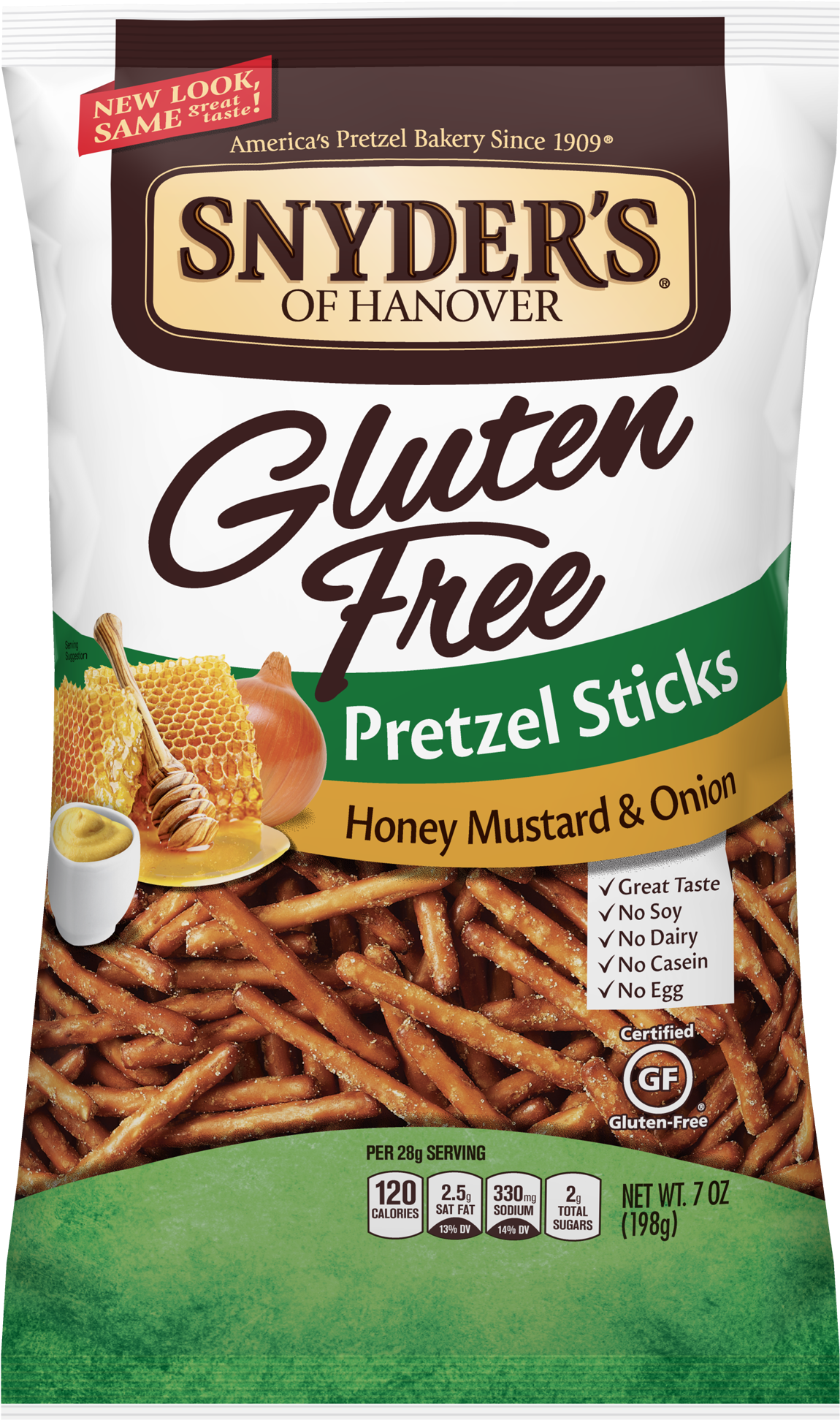 Gluten-free Honey Mustard & Onion Sticks - Gluten Free Pretzel Sticks (350x500), Png Download