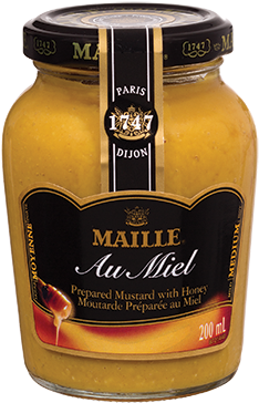 Maille Honey Dijon Mustard - Maille Dijon Mustard With Horseradish - 7.2 Oz Jar (325x415), Png Download