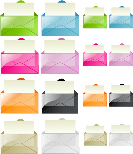 Mail Icons (500x550), Png Download